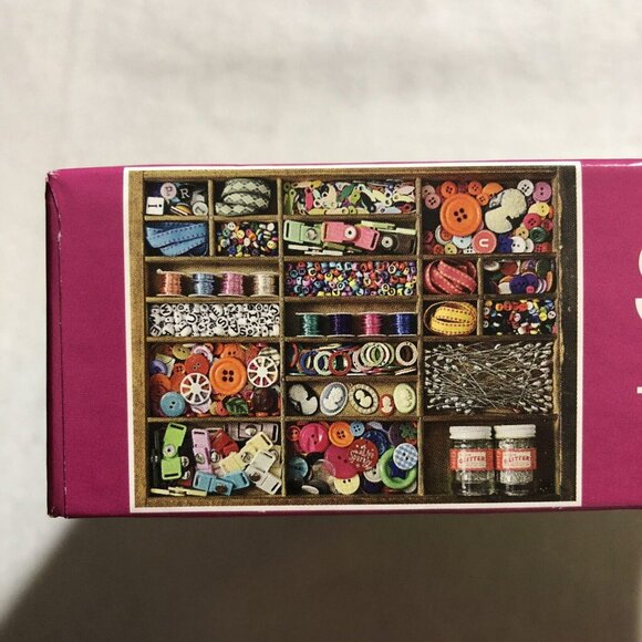 Springbok Puzzle 500 Pcs Jigsaw Sewing Box Button Thread Complete Difficult Hard - Picture 8 of 10